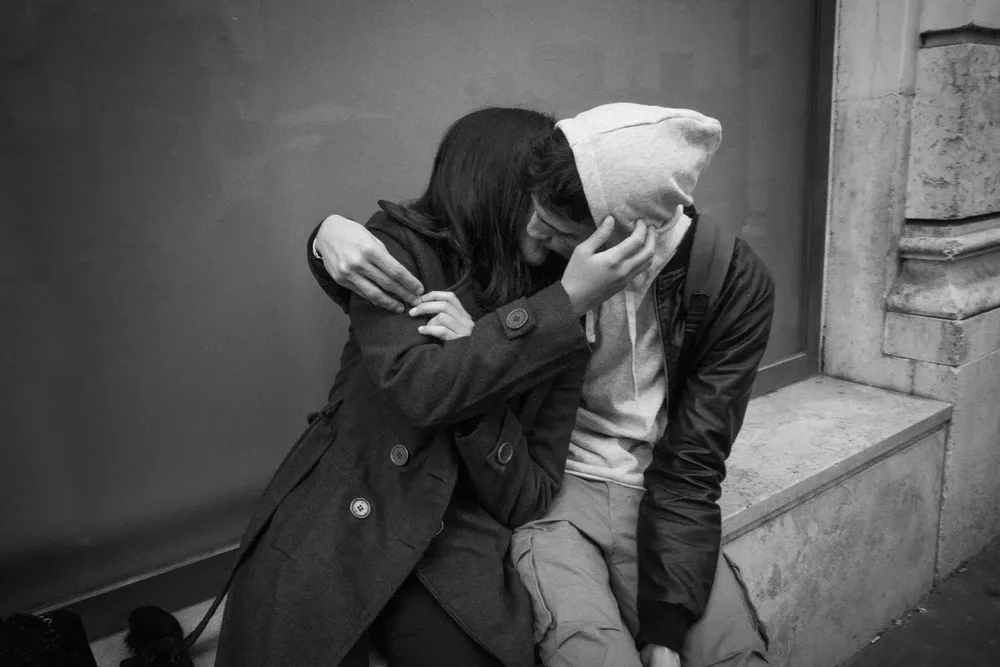 Kissing — photograph by Eolo Perfido