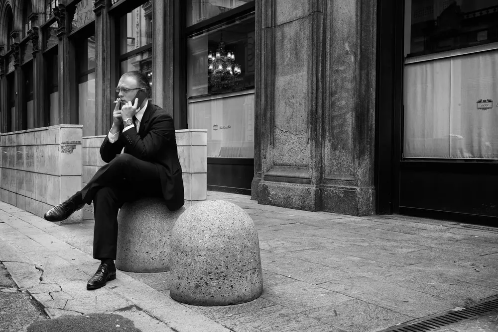 Smokers — photograph by Eolo Perfido