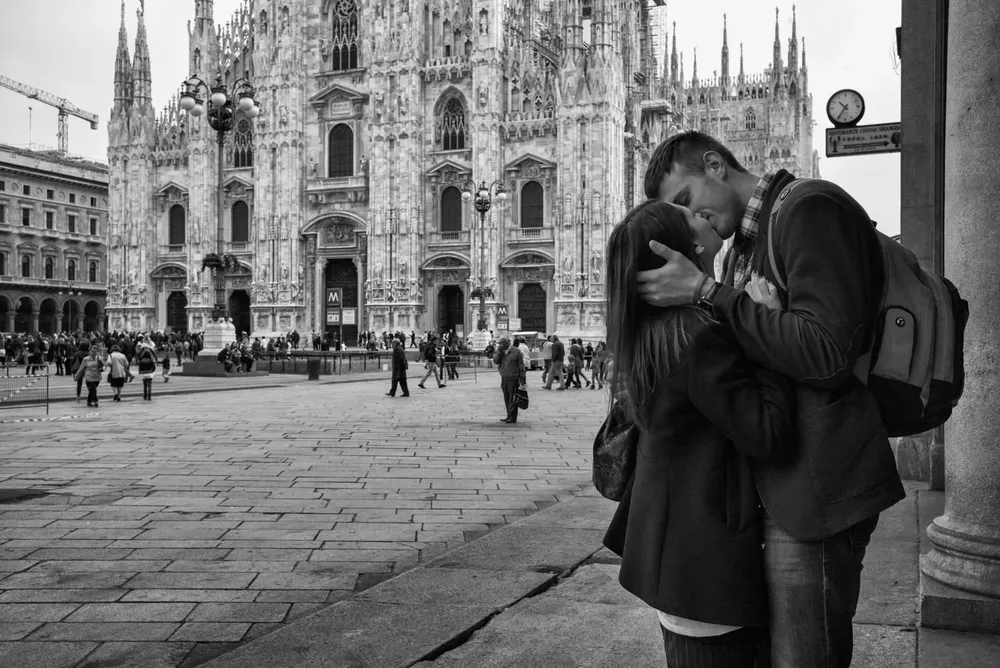 Kissing — photograph by Eolo Perfido