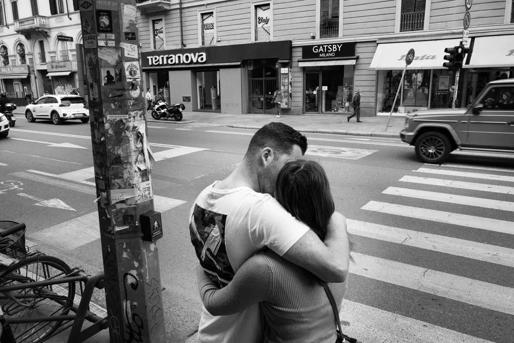 Kissing — photograph by Eolo Perfido