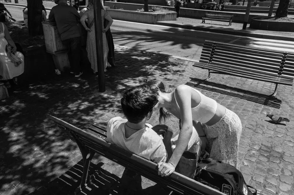 Kissing — photograph by Eolo Perfido
