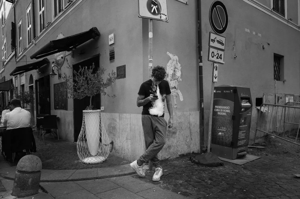Smokers — photograph by Eolo Perfido