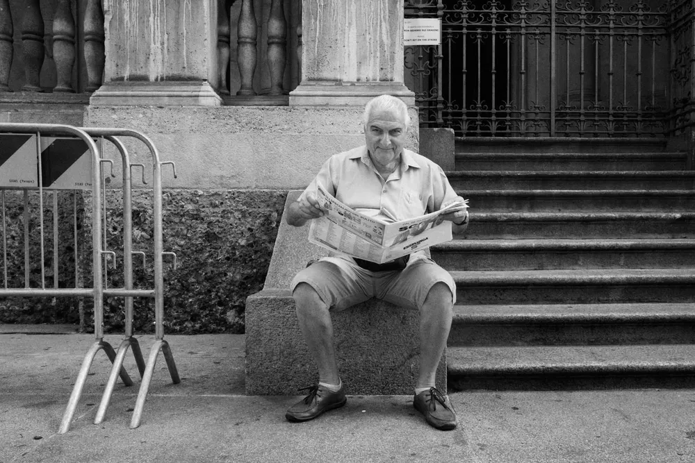 Reading — photograph by Eolo Perfido