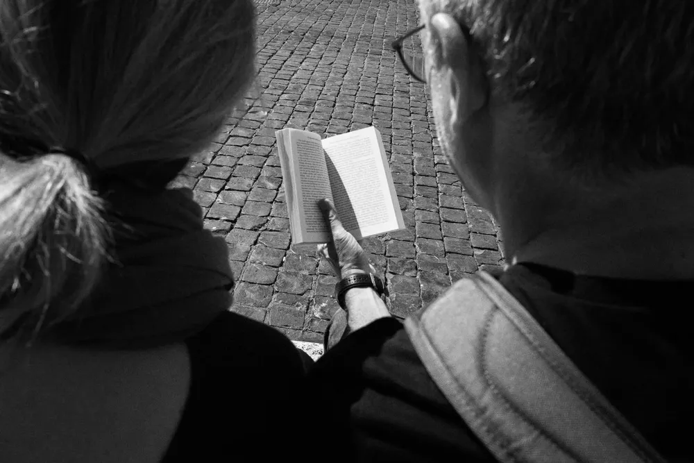 Reading — photograph by Eolo Perfido