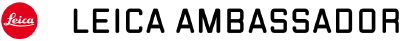 Leica ambassador banner with red logo