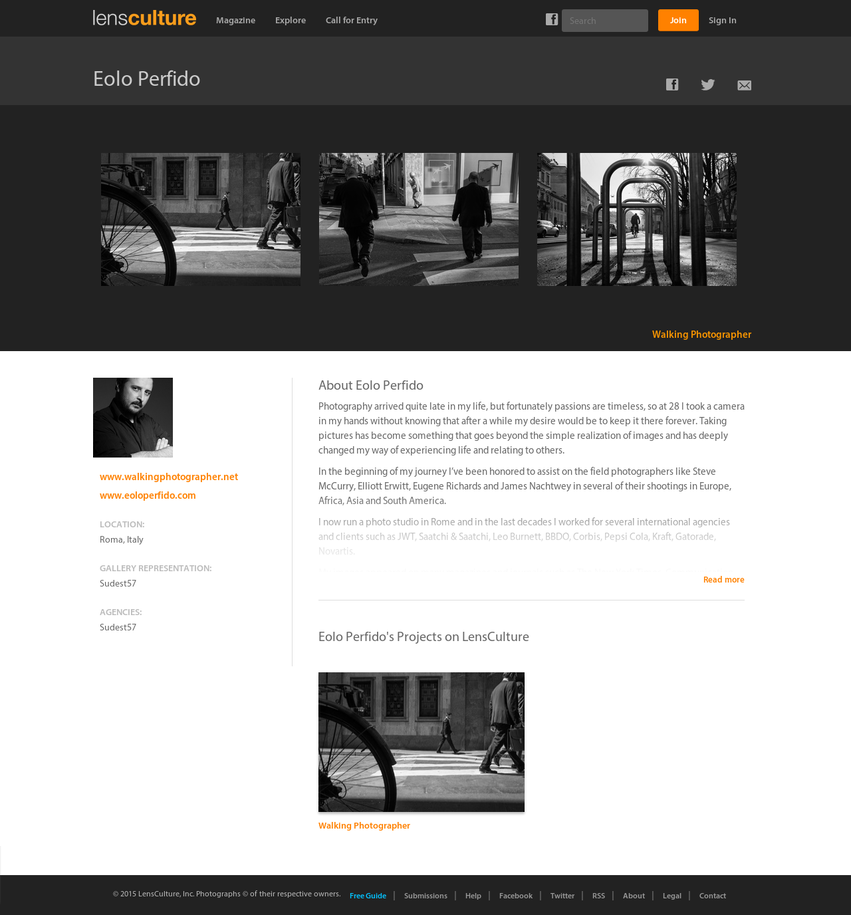 Eolo Perfido's LensCulture profile page