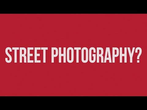 Street Photography text on a red video title card